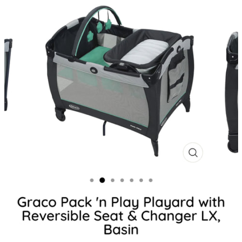 Graco Pack 'n Play Playard with Reversible Seat & Changer LX, Basin
