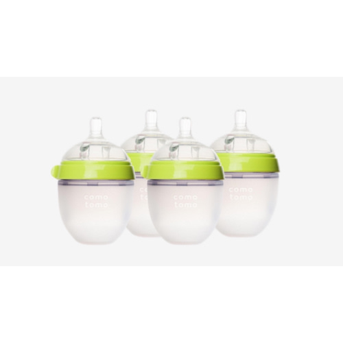 Comotomo Four Pack Bottle 150ml/5oz., Green