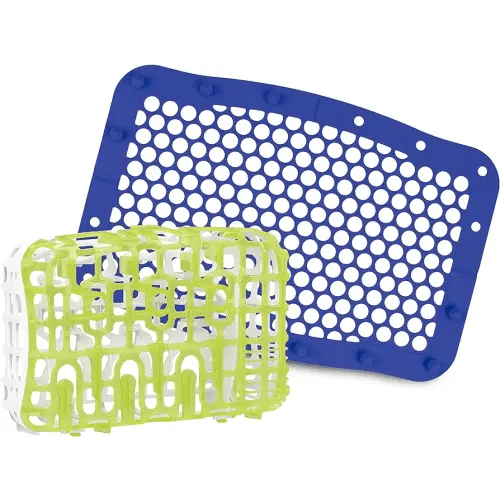 Dr. Brown's Baby Bottle Dishwasher Basket and 100% Silione Dishwasher Bag, for Standard Baby Bottle Parts, Pumps, Pacifiers and More