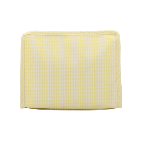TRVL Roadie Large Zip Pouch - Gingham Buttercup
