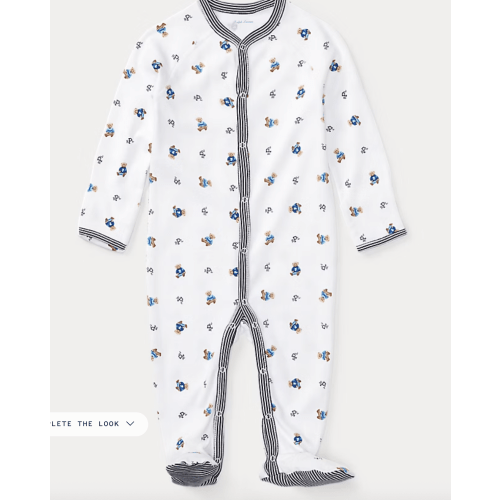 Polo Bear Cotton Coverall | Ralph Lauren