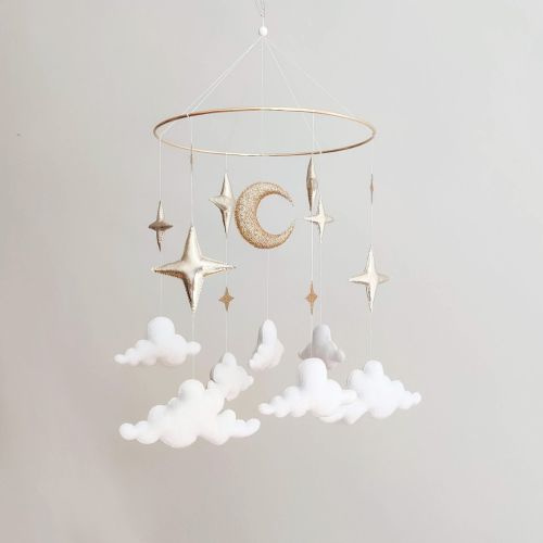 Stars and Clouds Baby Mobile