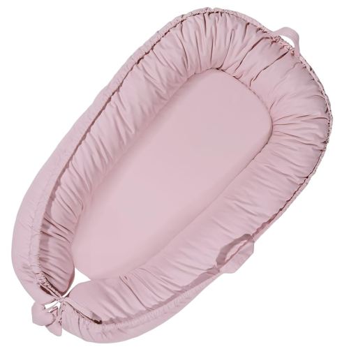 Baby Lounger for Newborn 0-24 Months, Infant Nest with Soft Breathable Cotton Cover, Lightweight Portable Baby Nest for Tummy, Co Sleeping and Travel, Newborn Essentials for Baby Girl