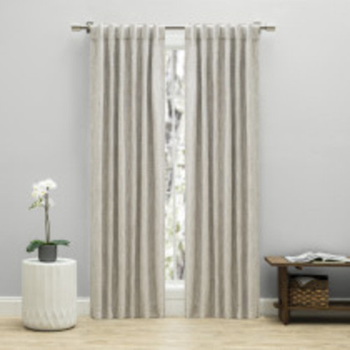 Ricardo Trading Haven Blackout Linen Curtain Panel - Oatmeal, 52"W X 96"L
