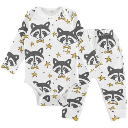 vvfelixl Baby Bodysuits Pants Sets Guitar Headphones Long Sleeve Baby Clothes For Boys Girls 0-24M Black