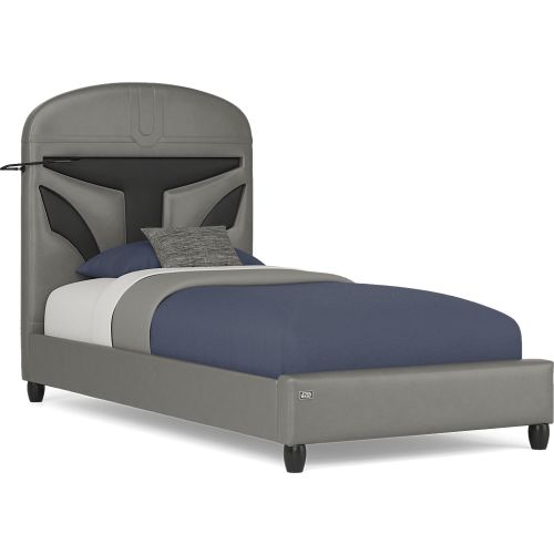 Star Wars Mandalorian Dark Gray Twin Bed