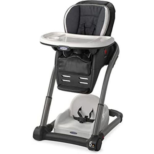 Graco Blossom 6 in 1 Convertible High Chair, Redmond, Infant Highchair, Toddlers Booster & Convenient for Travel