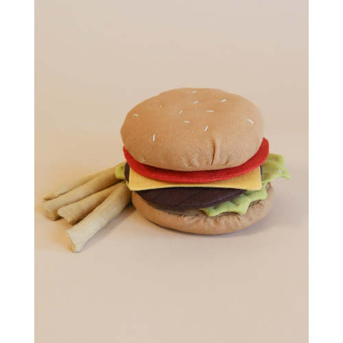 Handmade Soft Cheeseburger and Fries