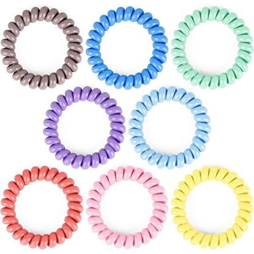 Sensory Chew Bracelets for Boys and Girls, 8 Pack Stretchy Coil Bracelet Fidget Toys for Kids with Autism ADHD SPD or Special Needs