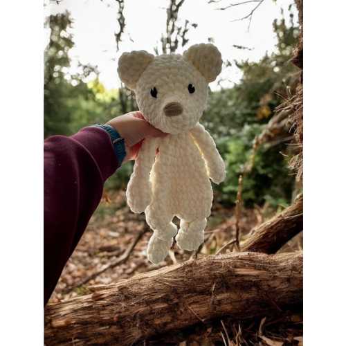 Bear Knotted Lovey, Handmade crocheted Bear Knotted Lovey, Soft Baby Security Lovey, Adorable crochet Bear lovey, ideal baby gift, cute bear