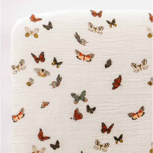 Butterfly Migration Crib Sheet