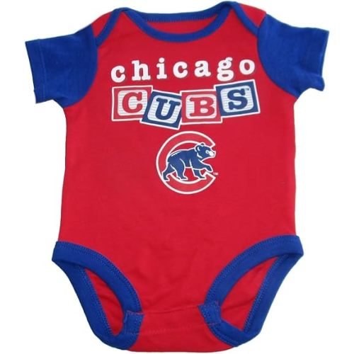 VF Chicago Cubs Team Logo Infant Creeper Bodysuit - Team Colors