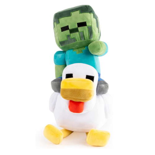 Minecraft Plush Pillow-- Chicken Jockey Plush Pillow Soft Plushie Stuffed Pillow 14Inches Mutli Chicken