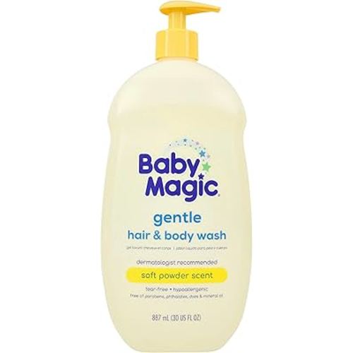Baby Magic 2 In 1 Baby Wash & Shampoo, Calendula & Coconut, Calendula Oil & Coconut Oil, 30 Fl Oz