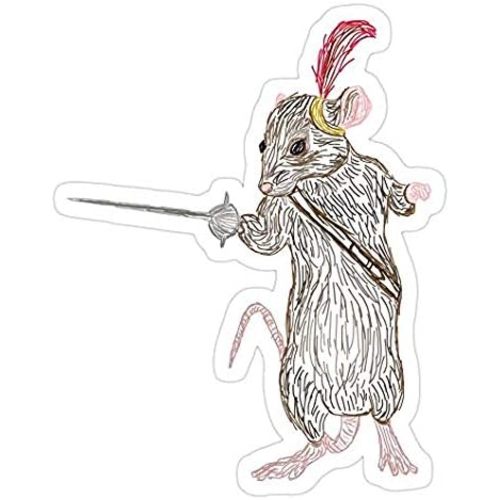 decals Narnia Reepicheep, The Bravest of Mice, Multicolor Cartoon Sticker - Auto, Wall, Laptop, Cell, Truck Sticker for Metal, Glass, Plastic