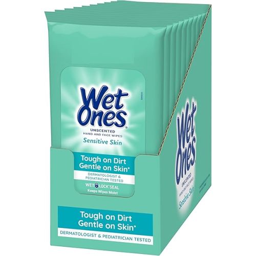 Wet Ones Hand Wipes, 20 Wipes (Pack of 10)