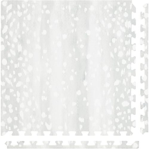 Play Mat – 4x8 Moonrock Fawn – Set of 8 Tiles – EVA Foam Play Mat for Floor, Soft Interlocking Mats for Hard Floors