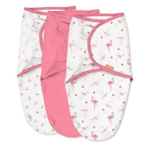 SwaddleMe Original Swaddle Wrap Newborn S/M - 3pk, Color: Flamingo Fiesta