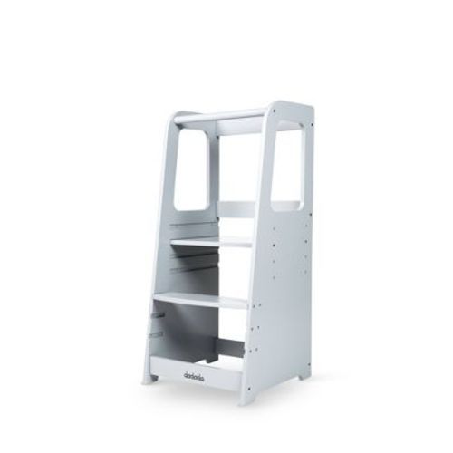 Toddler Tower Kids' Stepping Stool White - Dadada Baby: Learning Tower, Toddler Standing, 5 Rungs, 100 Lb Capacity