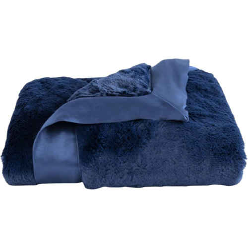 Little Giraffe Luxe Baby Blanket – 29x35” Satin Trim, Midnight | Ultra-Soft, Hypoallergenic Stroller & Nursery Blanket | Perfect for Newborns & Toddlers