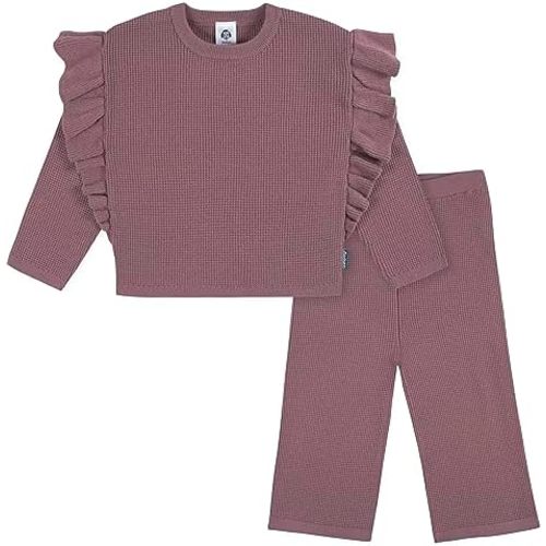 Gerber Baby Girls Toddler Sweater Knit Top and Cropped Pant Set