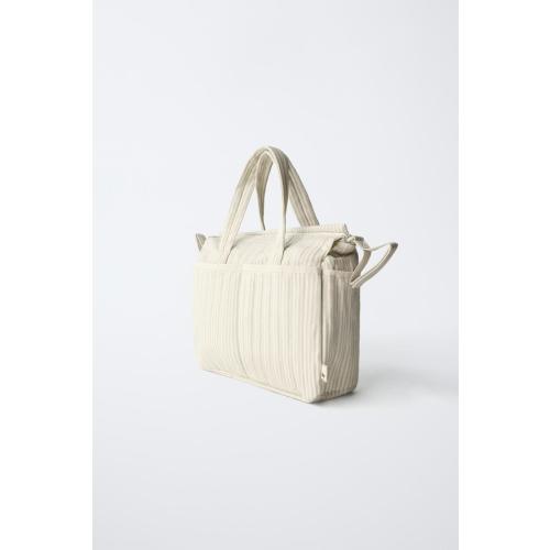 STRIPED MATERNITY BAG