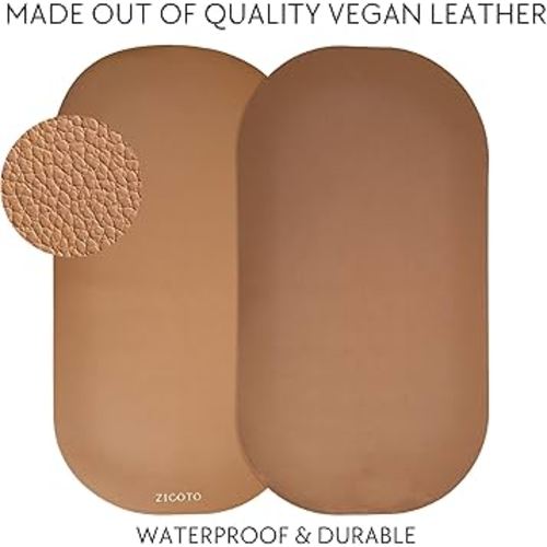 Beautiful Baby Diaper Changing Mat Made of Vegan Leather - Soft and Easy to Wipe Changing Pad for Travel or at Home Use - Lightweight and Foldable Mat That Perfectly Fits Into Any Diaper Bag