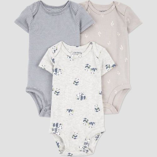 Carter's Just One You®️ Baby Boys' 3pk Bodysuit - Gray 9m