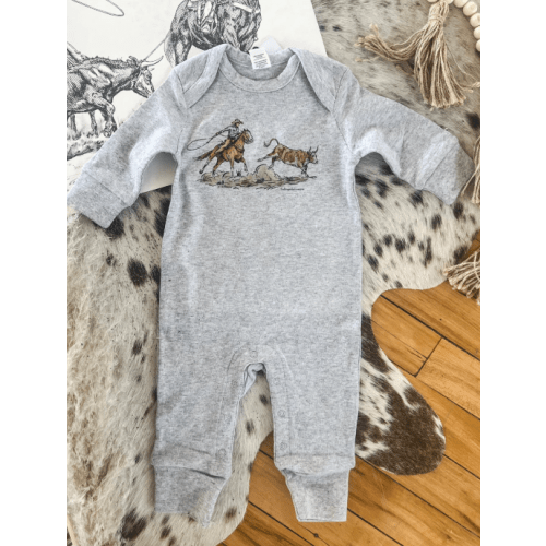 Cody Roper One piece L/S Onesie Romper(Infant)(Grey)