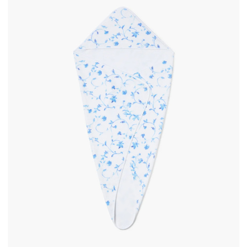 The Hooded Towel - Blue Botanical