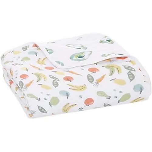 aden + anais Essentials Dream Blanket, Muslin Baby Blankets for Girls & Boys, Ideal Lightweight Newborn Nursery & Crib Blanket, Shower & Registry Gift, Farm to Table