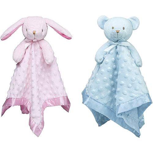 Pro Goleem Bunny and Bear Security Blanket, 16''