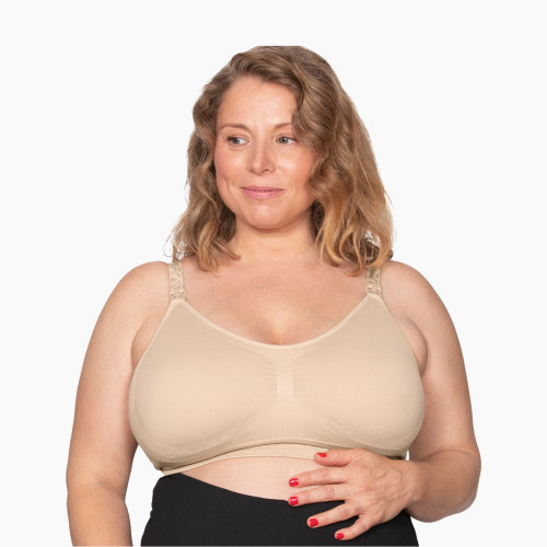 Kindred Bravely Sublime Hands Free Pumping Bra - Latte, Large-Busty