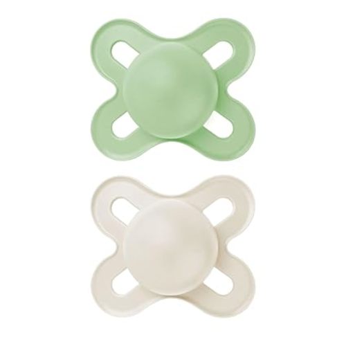 MAM Original Start Matte Baby Pacifiers 0-3 Months Newborns, BPA-Free Skin Soft Silicone Nipple, Developed with Medical Experts, Easy to Clean, 2 Count with Sterilizer Case