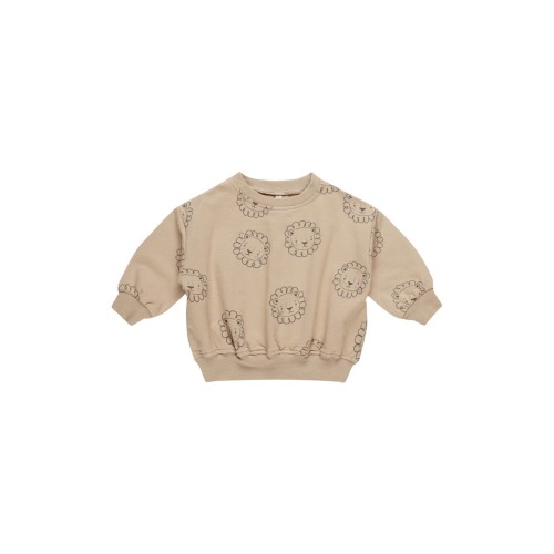 Lion Print Cotton Fleece Sweatshirt, 0-3M
- Only 1 left