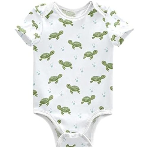 vvfelixl Baby Bodysuits Short Sleeve Cotton Baby Clothes For Boys Funny Baby Suits For Girls 0-24 Months