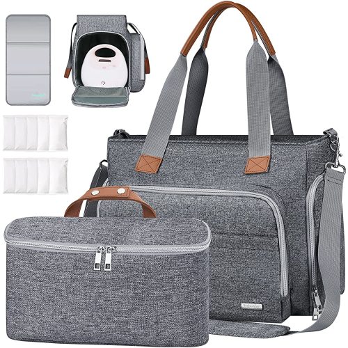 Breast Pump Bag - Lunch Bag Breast Pump Tote Bag for Work Mom and Best Baby Shower Gifts
