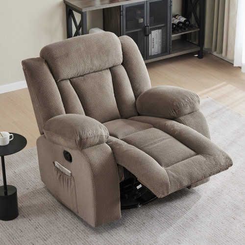 Red Barrel Studio® Totianna 37.23'' Wide 300lbs Load-Bearing Rocking Swivel Recliner Chair for Living Room & Reviews | Wayfair