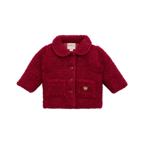 Baby Girls Lurex Sherpa Padded Coat