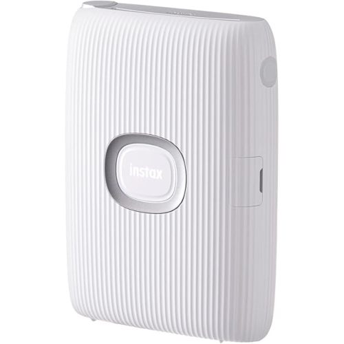 Fujifilm Instax Mini Link 2 Instant Smartphone Printer (Clay White) and Fujifilm Instax Mini Twin Film Pack (40 Exposures) Bundle