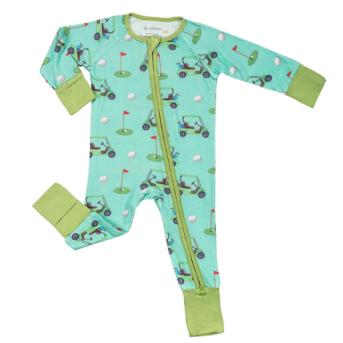 LollyBanks Baby Pajamas, 2-Way Zipper Romper, 95% Viscose Made from Bamboo and 5% Spandex, Baby Sleepers