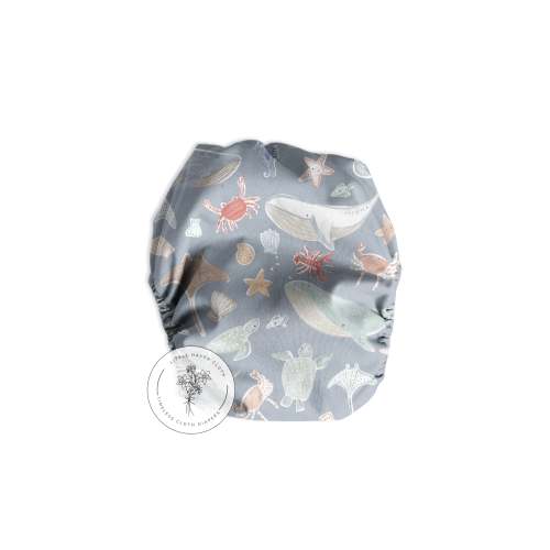 Oceanography - (AIO NEWBORN POCKET DIAPER) - presale
