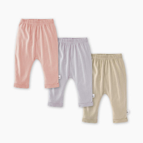 Burt's Bees Baby Set of 3 Harem Pants - Pink, 0-3 M