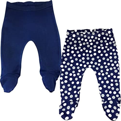 123 Bear 100% Cotton Baby Pants/Leggings with Footies 100% Cotton Unisex Boys Girls