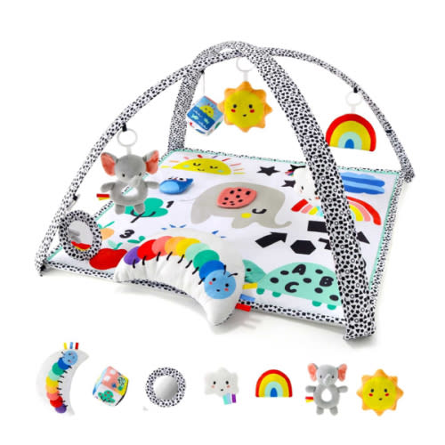 Montessori Elephant Baby Play Gym & 7-in-1 Play Mat