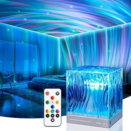 Northern Lights Projector,18 Colors Galaxy Projector for Bedroom Accessories,Remote Galaxy Light Projector Night Light for Kids,Cute Room Decor Aesthetic Teen Girl Gifts for Teens Girls Boy,Cool Stuff