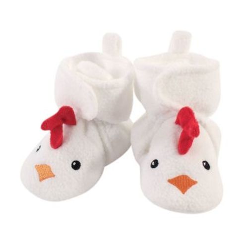 Hudson Baby Baby and Toddler Cozy Fleece Booties, Chicken