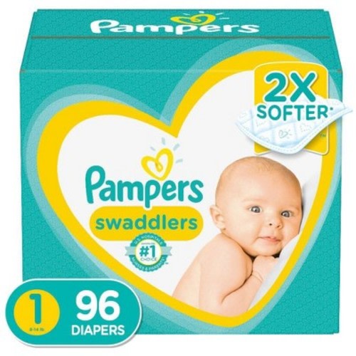 Pampers Swaddlers Diapers Super Pack - Size 1 (96ct)