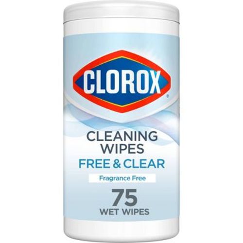 Clorox Free & Clear Unscented Cleaning Wipes - 75ct