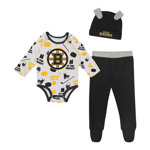 Bruins Newborn Little Champ 3pc Creeper Set